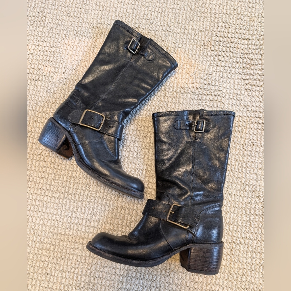 FIORENTINI + BAKER Mix Mik (Mike) Leather Boots - Sz 36.5 - Black